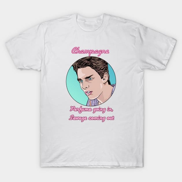 Champagne - diagnosis by an 80s bartender T-Shirt by FanboyMuseum